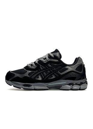 Кроссовки женские asics gel-nyc black silver grey