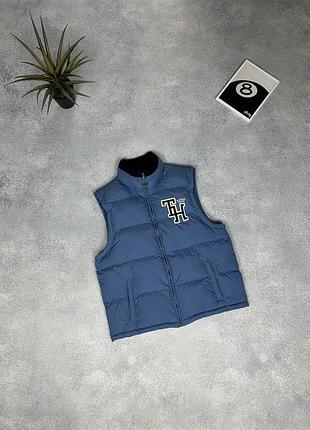 Пуховий жилет tommy hilfiger usa жилетка куртка пуховик пухан безрукавка