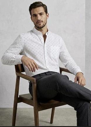 Easy wear нова біла чоловіча сорочка ділова з довгим рукавом xxl