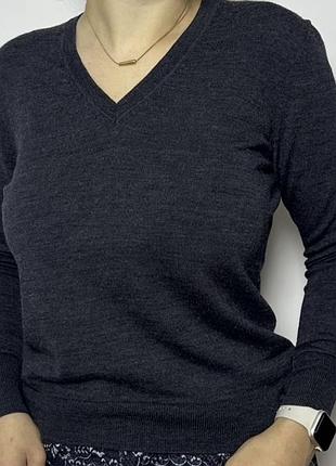 Вовняний тоненький пуловер uniqlo
