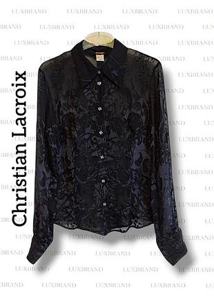Блуза винтаж из шелка christian lacroix