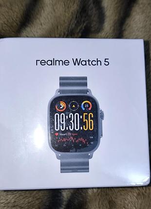 Смарт-годинник realme watch 5 titanium black rmw2501 (amoled 1.97", gps, дзвінки)