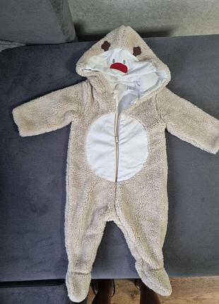 Зимовий комбінезон унісекс chicco бежевий, розмір 62