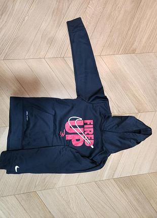 Чорне дитяче худі nike 3brand by russell wilson «fired up» therma-fit