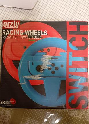 Аксесуар для ігрових приставок orzly racing wheels twin pack для nintendo switch/switch oled