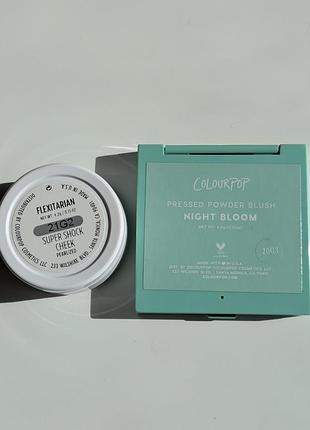 Хайлайтер colourpop super shock highlighter flexitarian + рум'яна night bloom 4