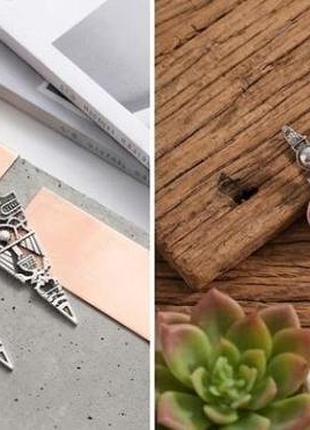 Креативные длинные серьги ацтек стиль 6