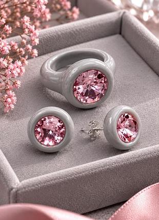 Набір прикрас із кристалами swarovski