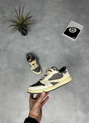 Кросівки travis scott cactus jack jordan 1 low nike кросовки кроссовки ботинки 2