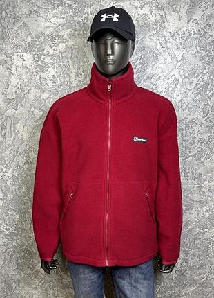 Berghaus polartec кофта толстовка xl размер флисовая красная