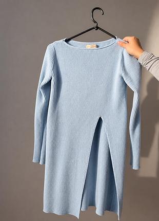 Туніка-светр в’язана 25 union store, блакитна, xs-s