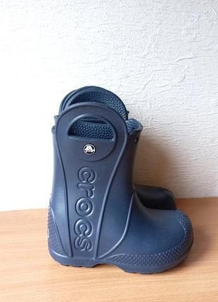Резиновые сапоги, резиновые сапожки кроксы crocs с8/24-25р. стелька 15,5 см.