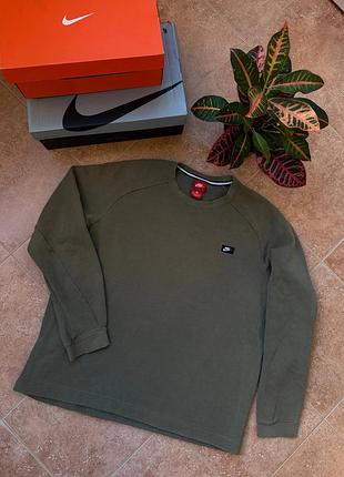 Оливковий світшот nike modern crew