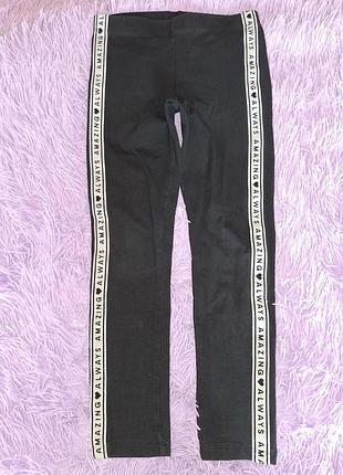Черные лосины f&amp;f 116-122 cм