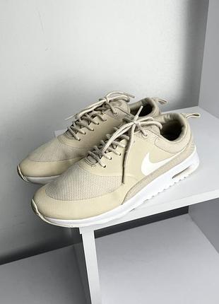 Nike air max thea розмір 40 бежеві кремові кросівки кеди oatmeal жіночі легкі 90 95 97 270 pegasus react zoom fly tanjun vintage tn + tailwind