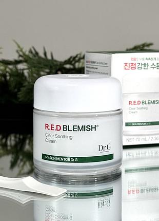 Заспокійливий крем для обличчя my skin mentor dr. g red blemish clear soothing cream 70 ml