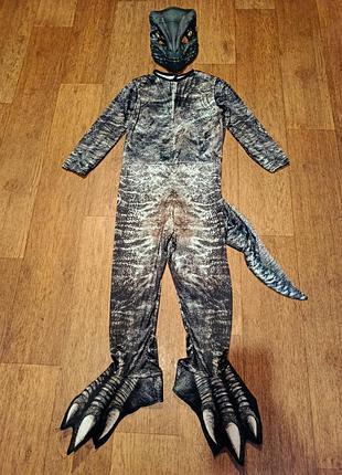 Костюм динозавр велоцираптор парк юрского периода, ящер, rables costumes