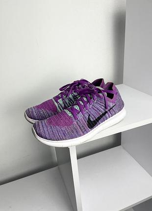 Nike free run размер 38 фиолетовые кроссовки для бега спортивные беговые легкие повседневные air max pegasus react zoom fly downshifter revolution fre