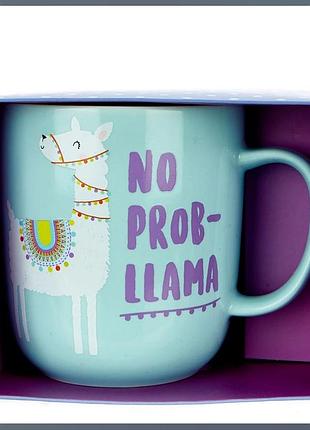 Кружка "no probllama "чайна/ кавова   кружечка на подарунок або для себе  кружка для настроения