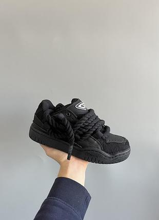 Cat&sofa total black rope laces 📦