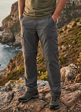 Мужские треккинговые брюки-трансформеры 2-в-1 m&amp;s trek trousers шорты карго водоотталкивающие