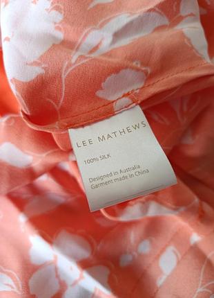 Платье шелковое миди lee mathews 5