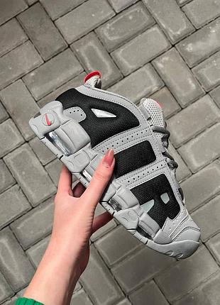 Кросівки nike air more uptempo low grey black