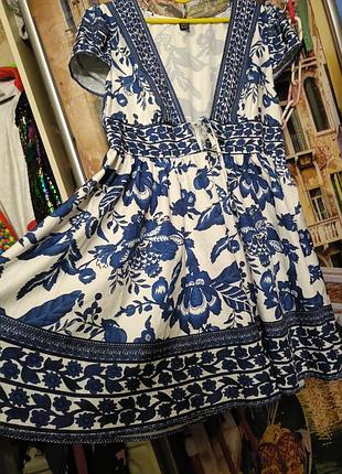 Shain красивое платье 👗 тренд в стиле крашенки этнический стиль живопись