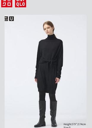 Платье uniqlo из мериносовой шерсти