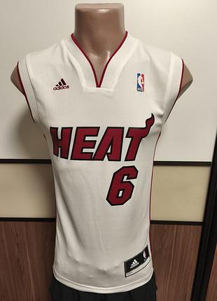 Дитяча/підліткова баскетбольна майка nba miami heat james #6