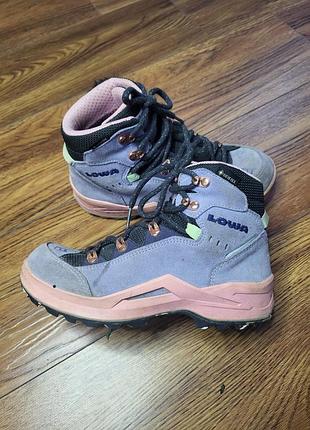Трекінгові черевики lowa kody evo gtx, gore-tex, натуральна замша, 34 розмір