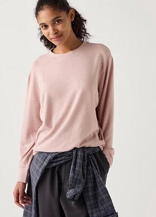 Кофта худи свитшот женский розовый гг 44-46 uniqlo япония