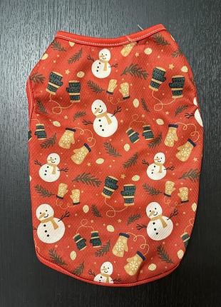 Новогодняя кофточка для мини собачки или котика