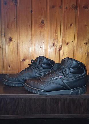 Кросівки/снікерси/хайтопи для підлітка reebok, розмір 42, чорні