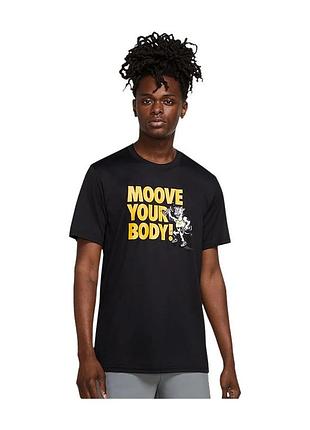 Футболка чоловіча nike dri-fit humour t shirt black dm5690-010