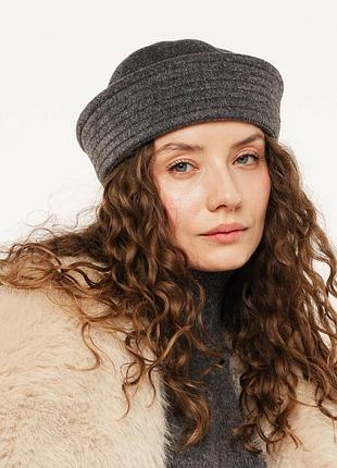 Тренд! морячка кашемір ворс sailor hat, папайка, панама матроса, колір сірий, 55-56 р.