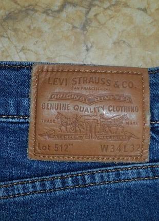 Джинсы levi's 512 размер 34x32 6