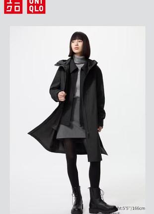 Пальто-дождевик blocktech uniqlo
