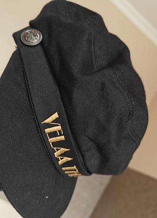 Нова каша кепка velaa theatre з козирком і ошатними литими ґудзиками бавовна розмір 57