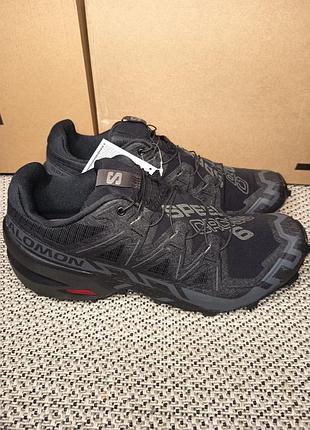 Кросівки чоловічі salomon speedcross 6, black/black/phantom