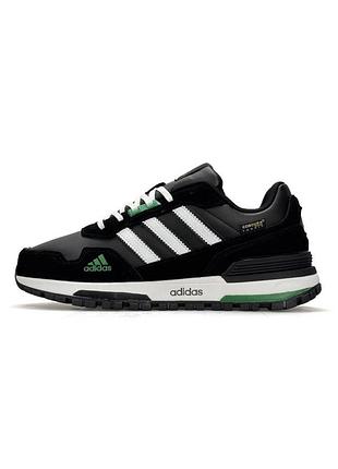 Чоловічі кросівки adidas zx 750 black white green