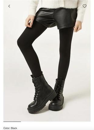Колготки дитячі calzedonia термо чорні 2