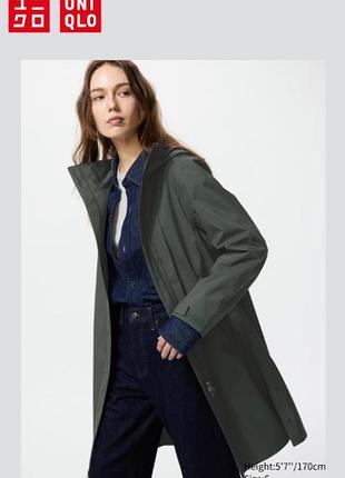 Пальто-дождевик blocktech uniqlo
