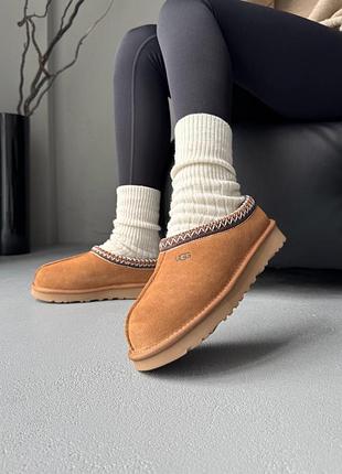 Ugg tasman chestnut (коричнева вишивка) 9