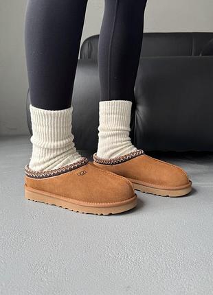 Ugg tasman chestnut (коричнева вишивка) 8