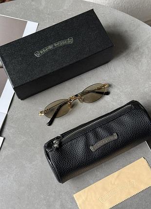 Окуляри chrome hearts green/gold gp-bk-p 55/20/144 pills