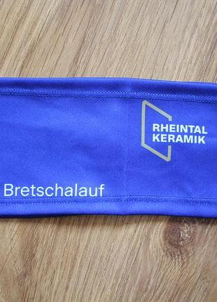 Синя бігова пов'язка на голову унісекс bretschalauf rheintal keramik