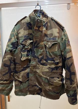 Куртка.танкер usaf м-65 camo woodland large short' є лайнер.