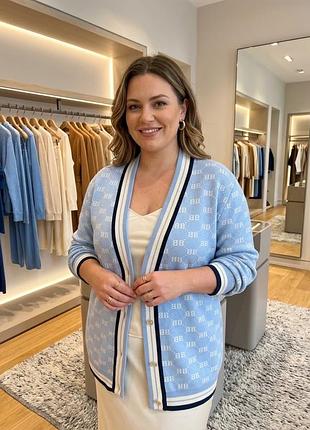Жіночий кардіган barbara alvisi collection блакитного кольору розмір l