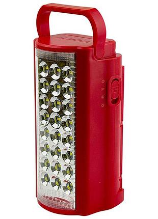 Ліхтар переносний акумуляторний almina 24 led, 80h, powerbank, usb, dc input for solar panel (2606l)